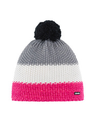 CZAPKA EISBAR STAR POMPON Pink/White/Grey