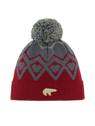 CZAPKA EISBAR ZIGGY OS POMPON Red/Grey