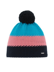 JUNIORSKA CZAPKA EISBAR STAR POMPON Black/Pink/Blue