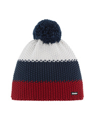 JUNIORSKA CZAPKA EISBAR STAR POMPON Red/Navy/White