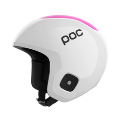 JUNIORSKI KASK NARCIARSKI POC SKULL DURA White/Fluorescent Pink 2024